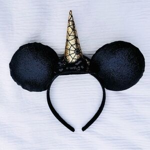 Kids Black and Gold Unicorn Headband